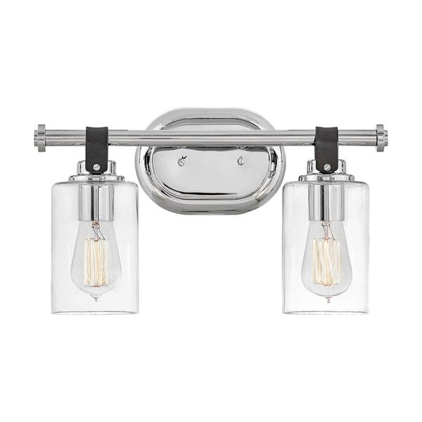 Halstead 2 Light Wall Sconce by Hinkley in Chrome