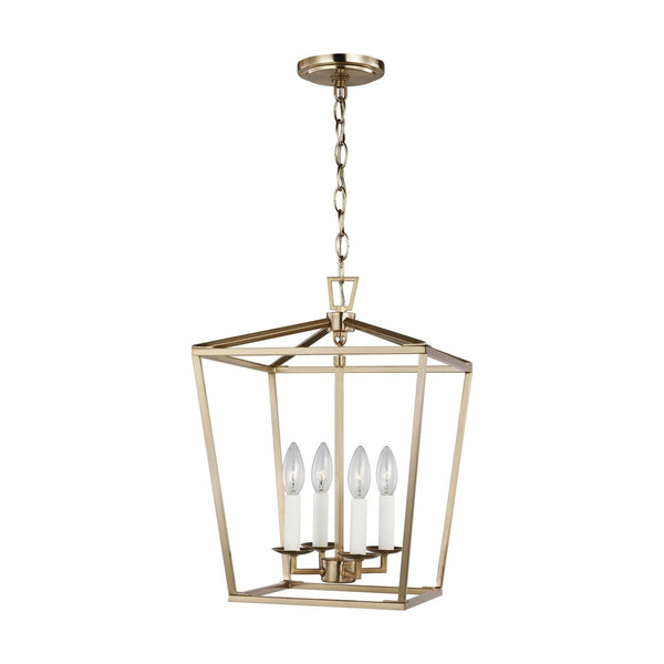 Dianna Small Pendant by Visual Comfort in Satin Brass