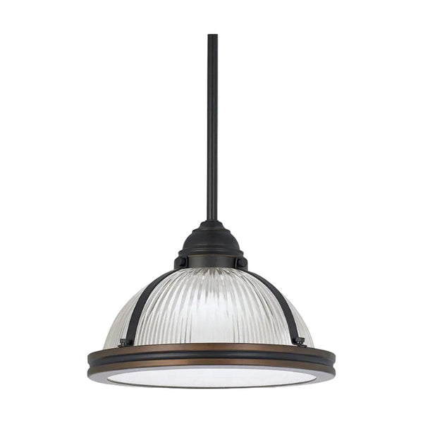 Pratt Street Single Pendant by Visual Comfort in Autumn Bronze