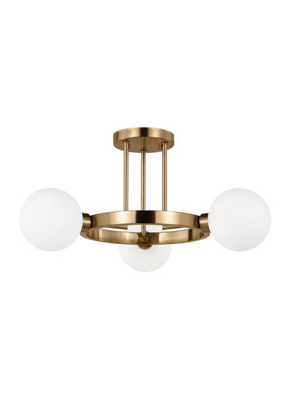 Clybourn 3 Light Semi-Flush Ceiling Mount by Visual Comfort Studio
