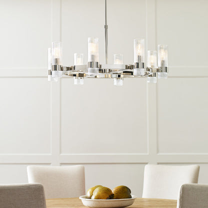 Geneva 8 Light Chandelier by Visual Comfort Studio