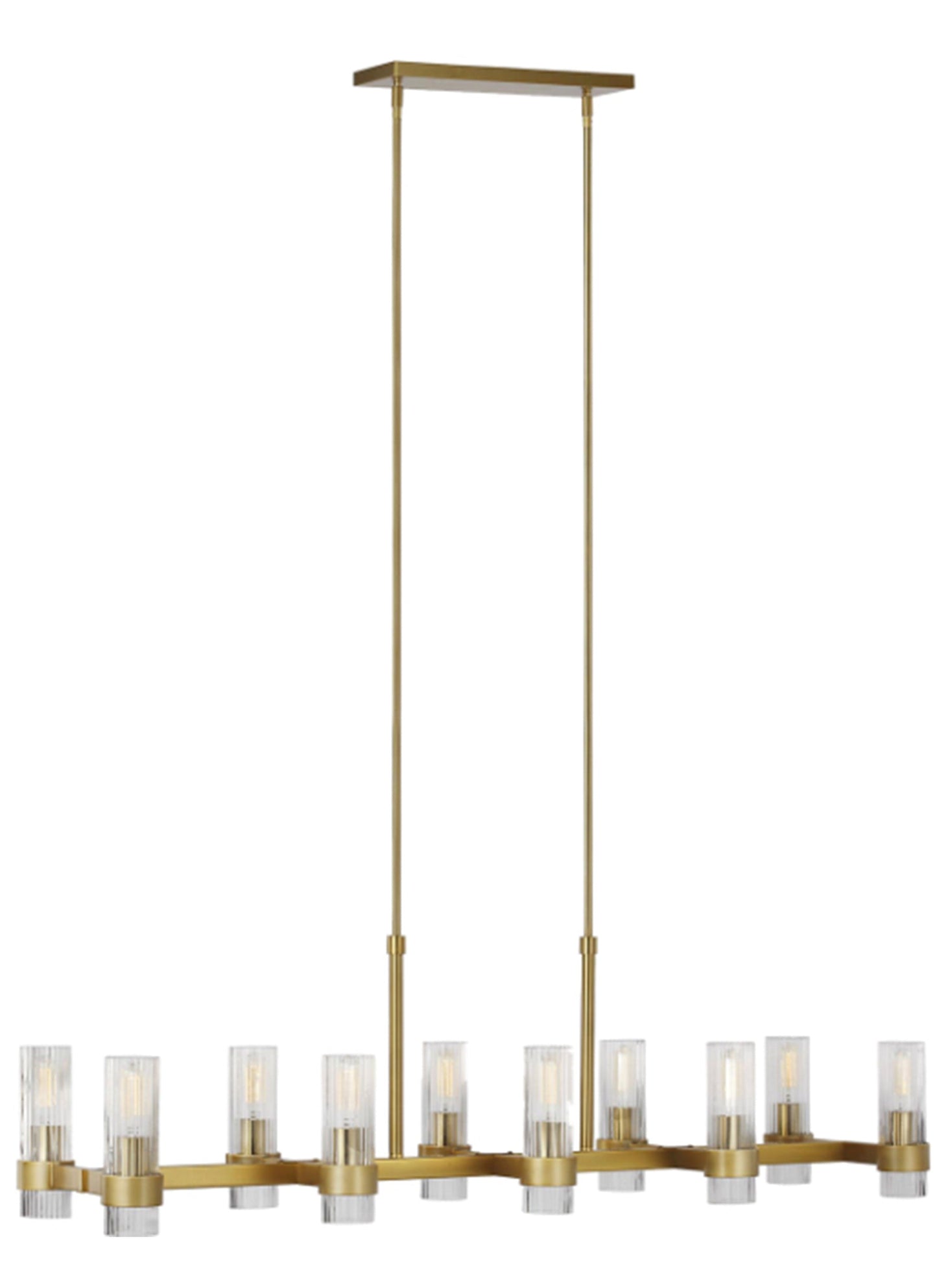 Geneva 10 Light Linear Chandelier by Visual Comfort Studio