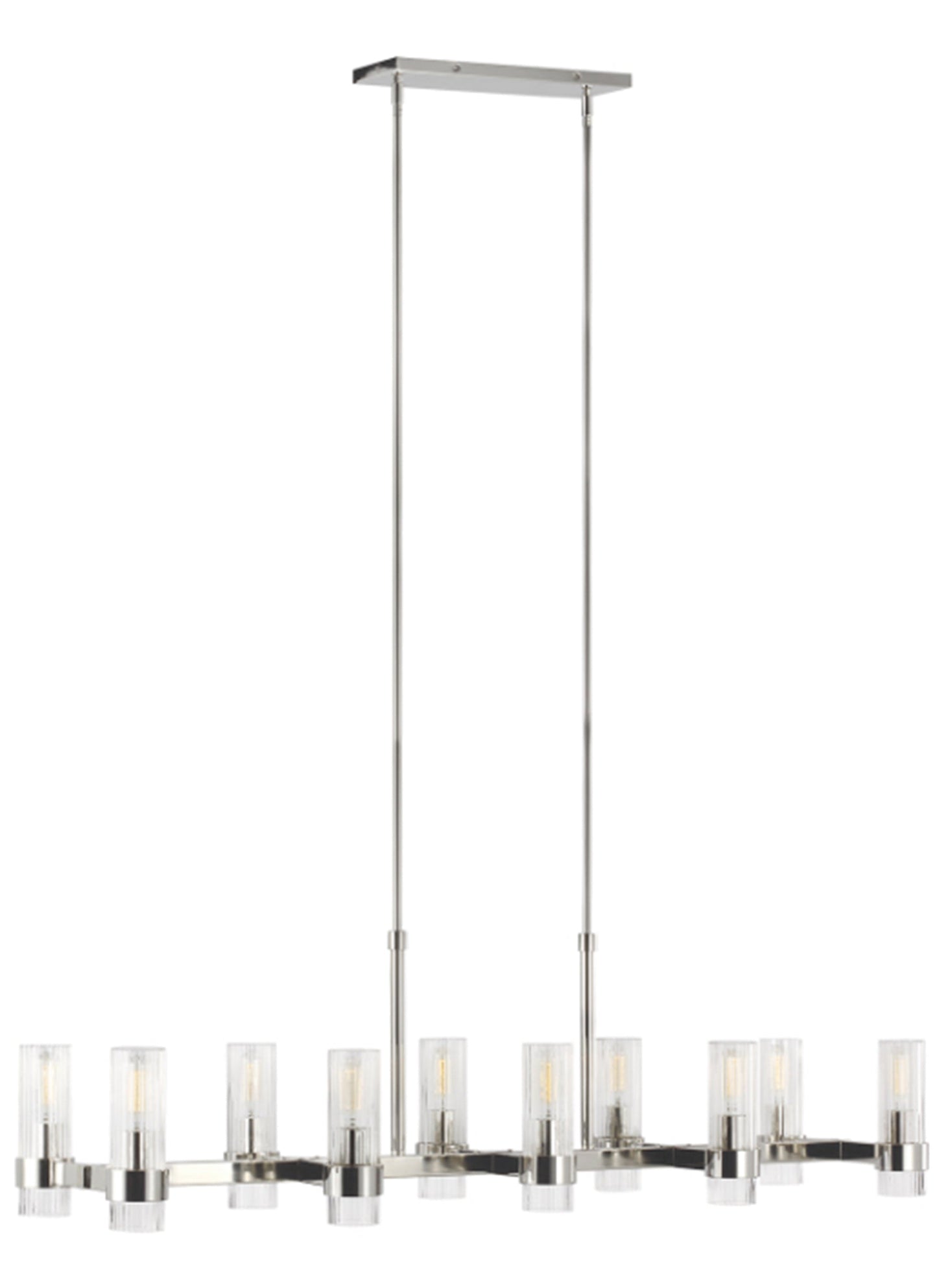 Geneva 10 Light Linear Chandelier by Visual Comfort Studio