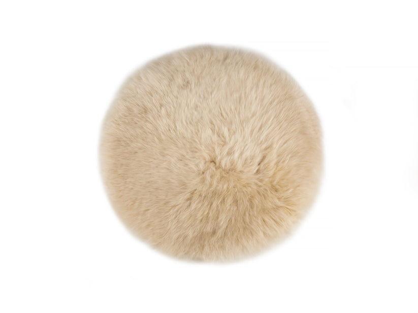 Round Long Wool Seat Pad