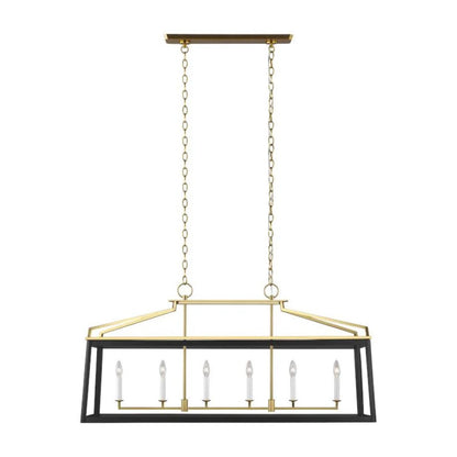 Carlow 6 Light Linear Pendant Chandelier by Visual Comfort Studio