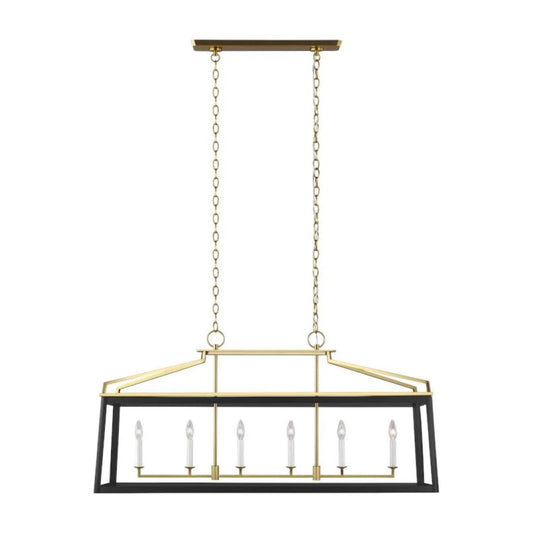 Carlow 6 Light Linear Lantern Chandelier by Visual Comfort