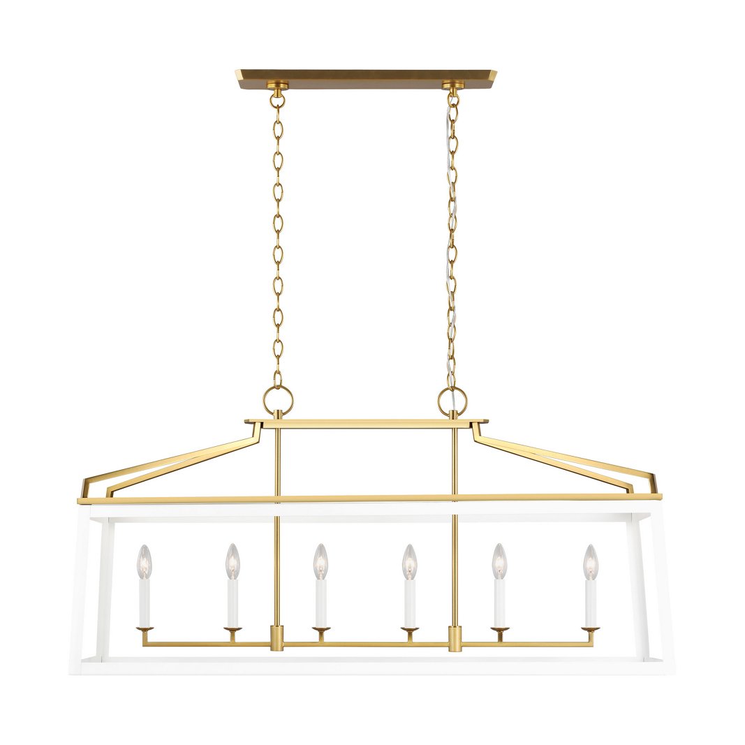 Carlow 6 Light Linear Pendant Chandelier by Visual Comfort Studio