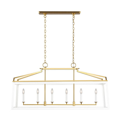 Carlow 6 Light Linear Pendant Chandelier by Visual Comfort Studio