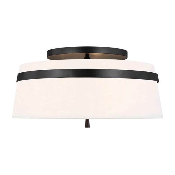 Cordtlandt Large Semi-Flush Ceiling Mount by Visual Comfort in Aged Iron