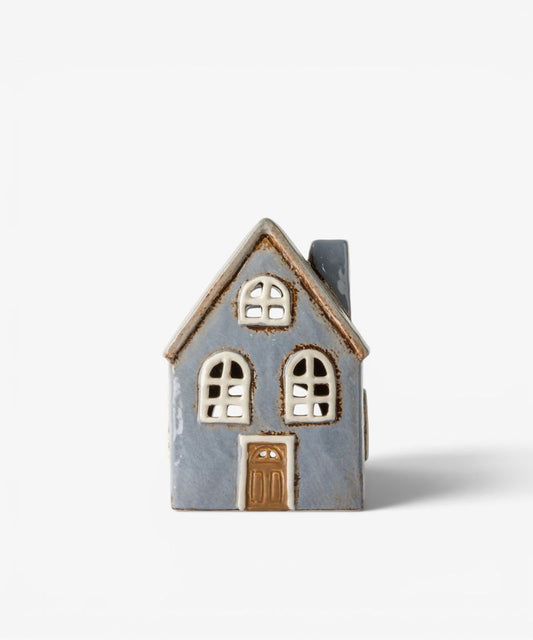 Devon Arch Window Tea Light Cottage Cornflower
