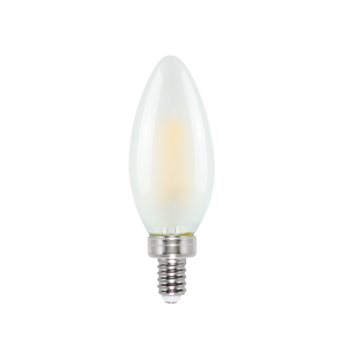 LED Candle Frosted Lamp - Dimmable 4W E12