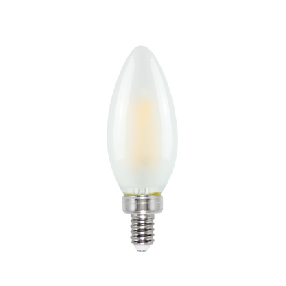 LED Candle Frosted Lamp - Dimmable 4W E12