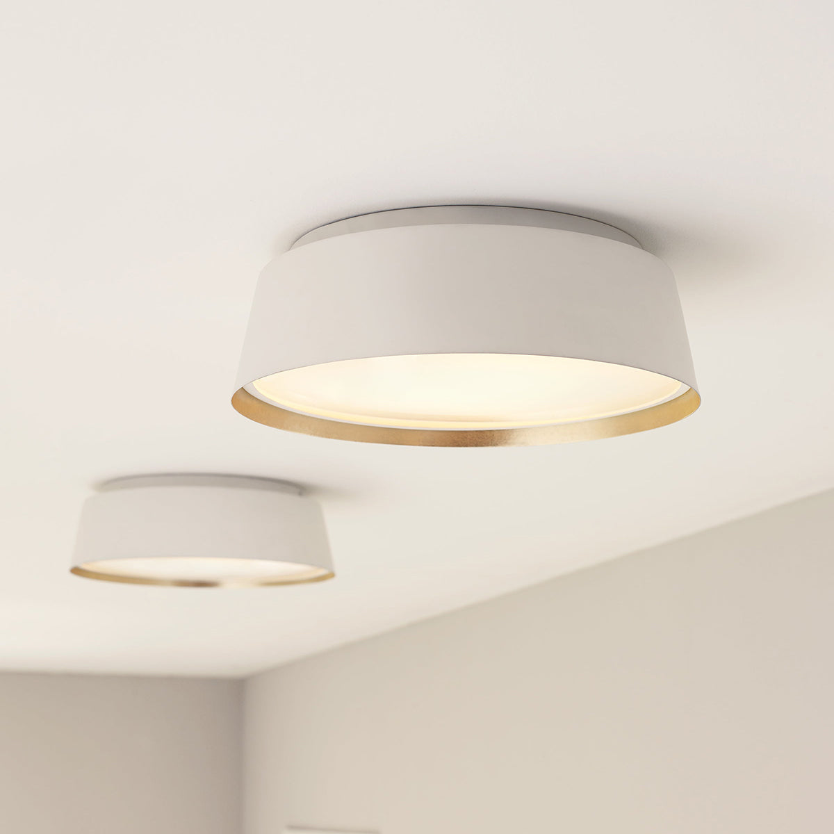 Asher 3 Light Flush Ceiling Mount by Visual Comfort in a styled interior