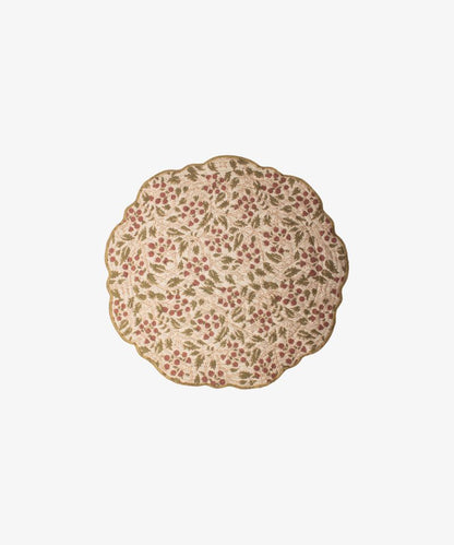 Berry and Vine Quilted Placemat - Single