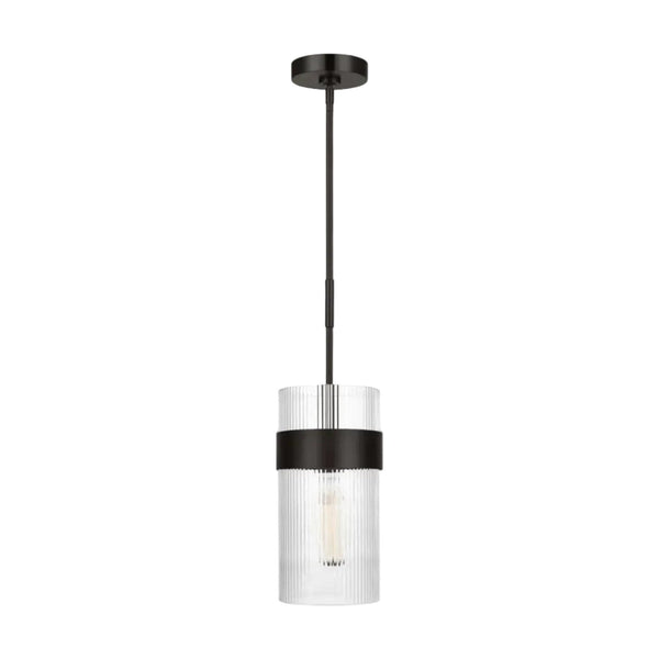 Geneva Large Pendant by Visual Comfort in Aged Iron