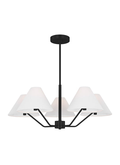 Burke 5 Light Chandelier by Visual Comfort Studio