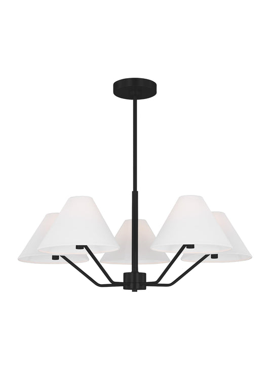 Burke 5 Light Chandelier by Visual Comfort Studio