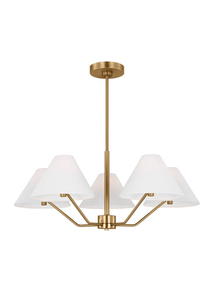 Burke 5 Light Chandelier by Visual Comfort Studio