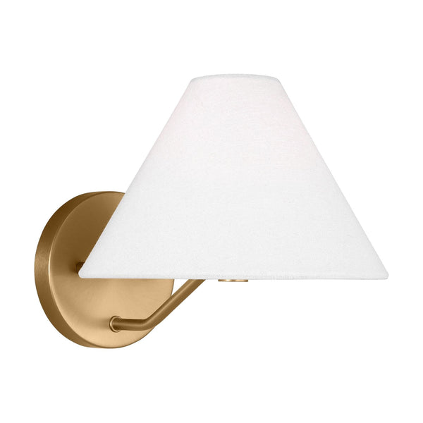 Burke Wall Sconce by Visual Comfort in Satin Brass