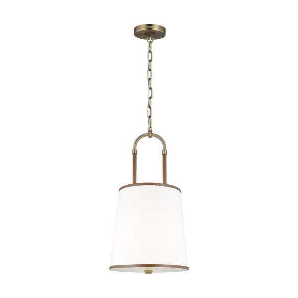 Katie Medium Pendant by Visual Comfort in Time Worn Brass