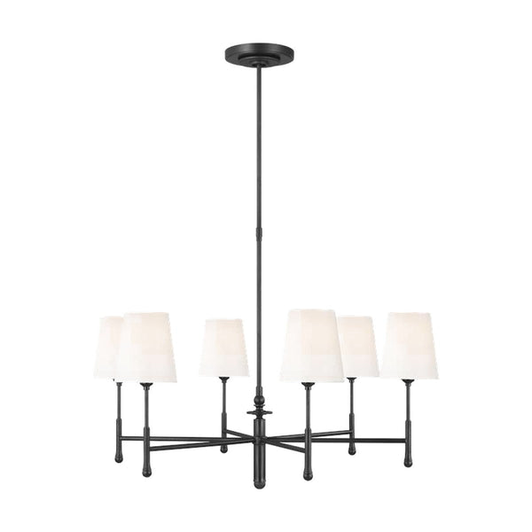 Capri 6 Light Chandelier by Visual Comfort