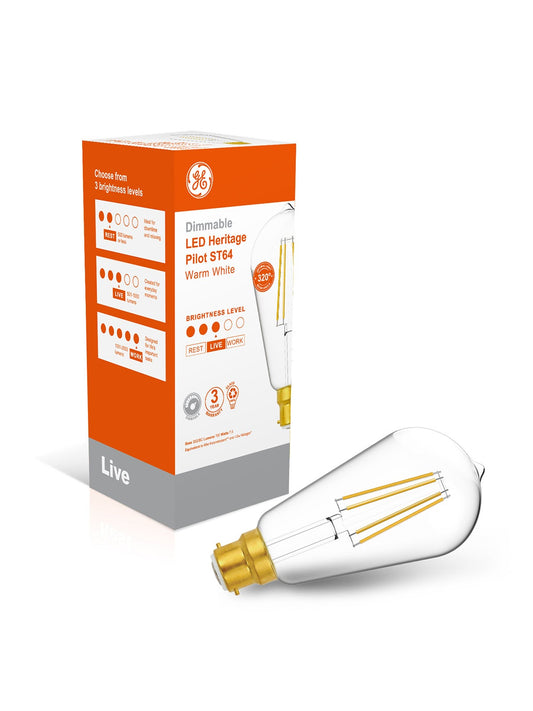 GE 7.5W Dimmable LED Pilot