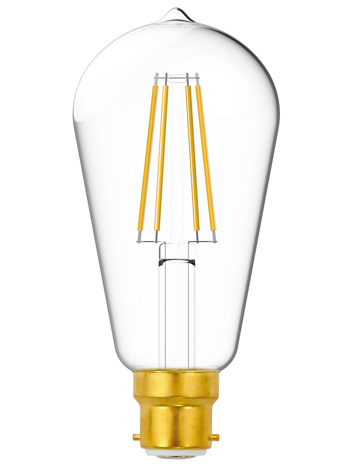 Led Pilot Bulbs LED Heritage Filament Light Bulb - B22 ST64 Pilot 7.5W Clear Dimmable ...