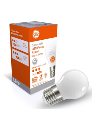 GE LED Fancy Opal 5.5W Dimmable Globe