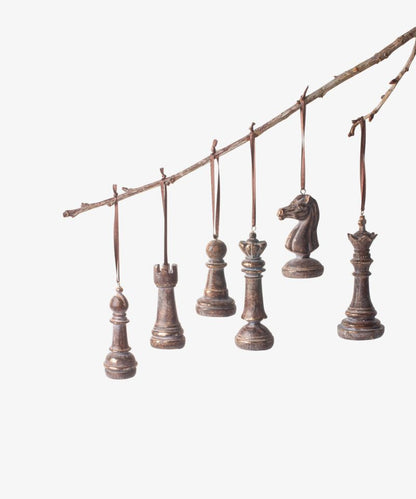 Hanging Chess Pieces - 6 Pieces