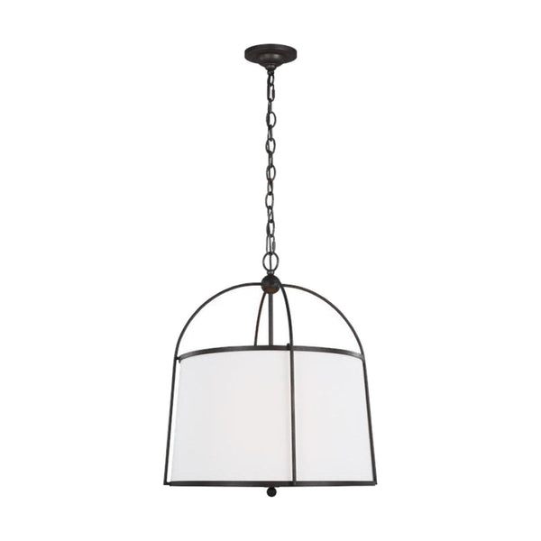Stonington 2 Light Pendant by Visual Comfort in Smith Steel