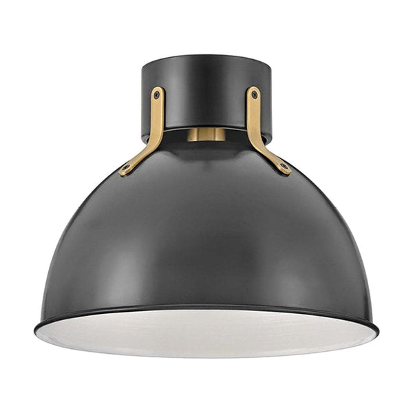 Argo Semi Flush Ceiling Mount by Hinkley in Satin Black