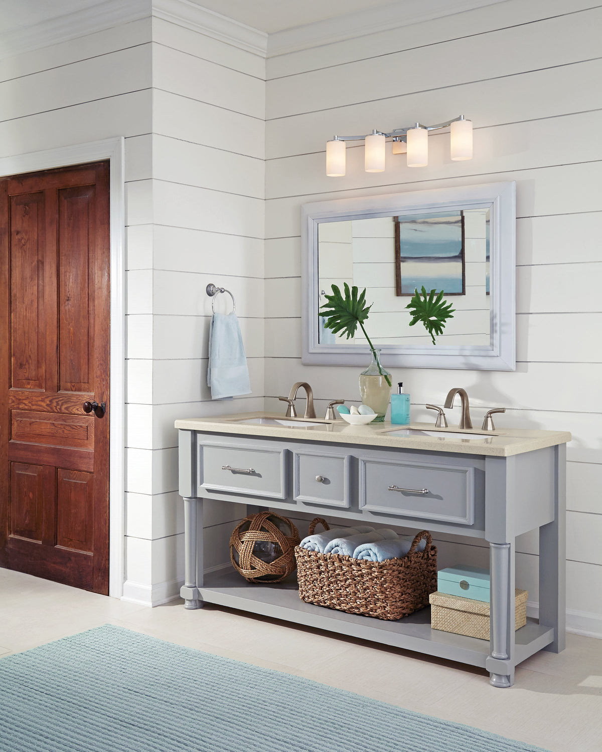 Hettinger Single Wall Bracket by Visual Comfort in a styled interior