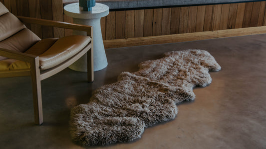 Rug Long Wool Double Sheepskin - Ivory