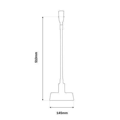 Luxor Rectangle Lamp Base