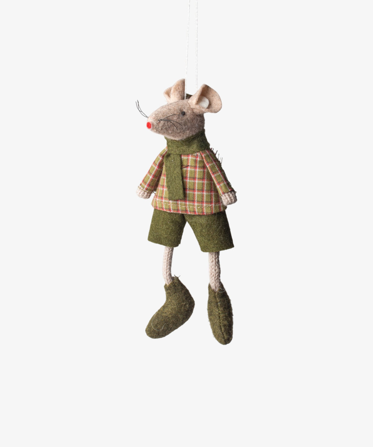 Green Billy Mouse Hanging Decoration