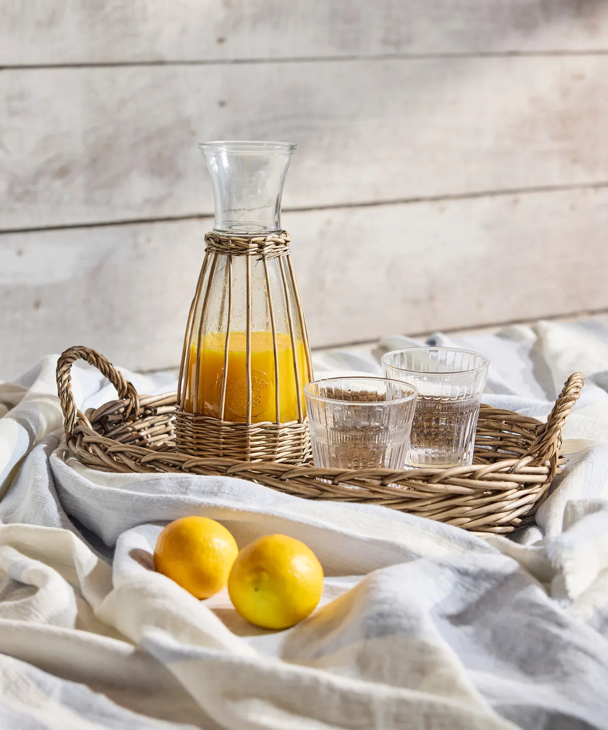 Riviera Oval Wicker Trays - Set of 3