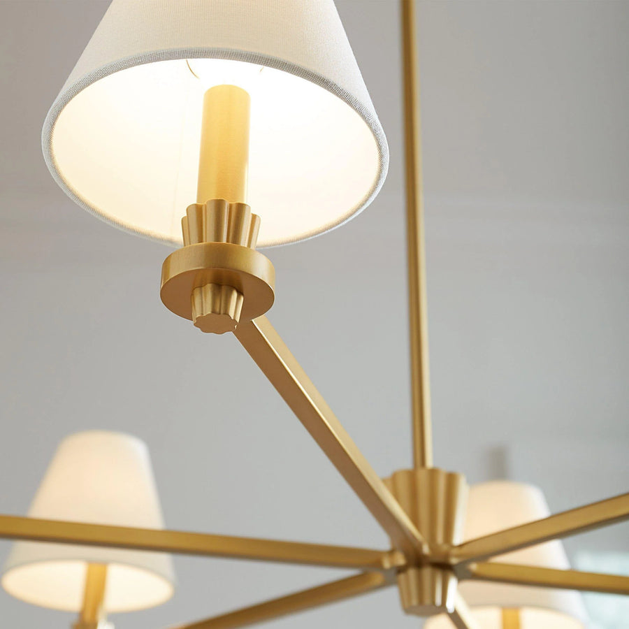 White linen shades