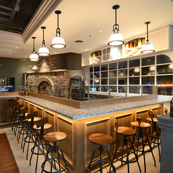 Parker Place 2 Light Pendant by Visual Comfort in a styled interior