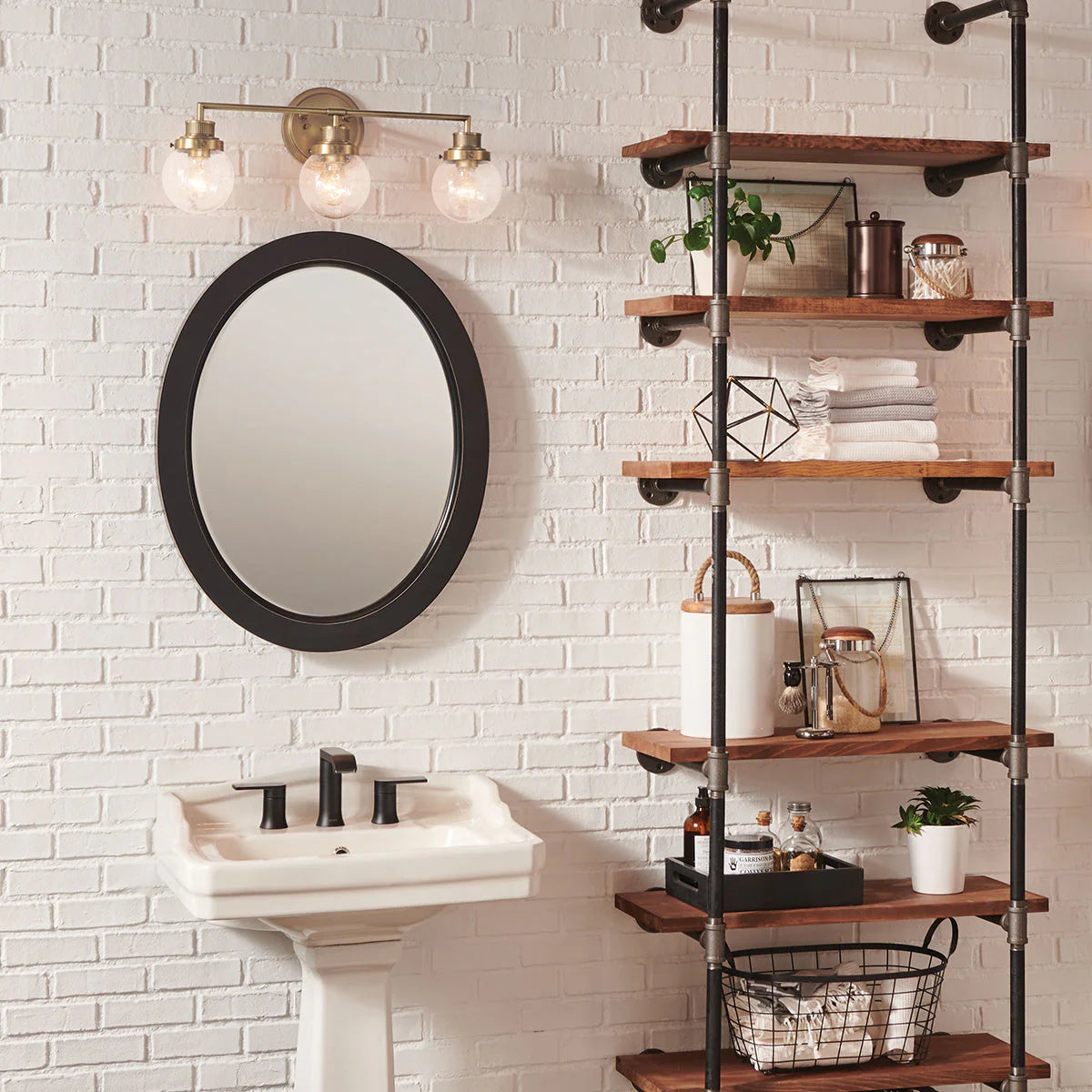 Poppy 3 Light Wall Bracket by Hinkley shown in a room setting