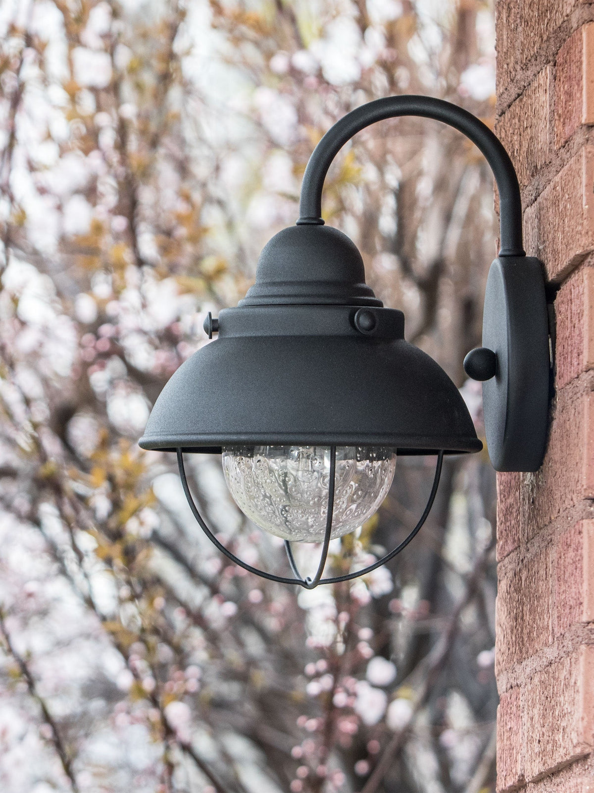 Sebring Exterior Wall Lantern by Visual Comfort on a home exterior