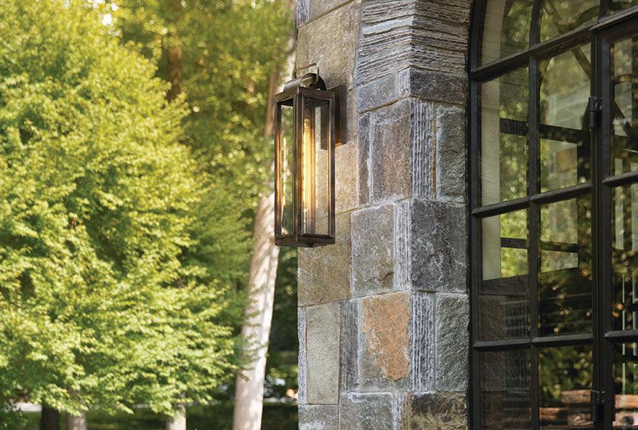 Sag Harbor 1 Light Exterior Wall Lantern by Hinkley on a home exterior