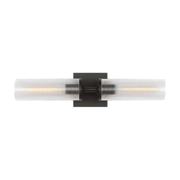 Sarita Double Wall Light by Visual Comfort in Midnight Black