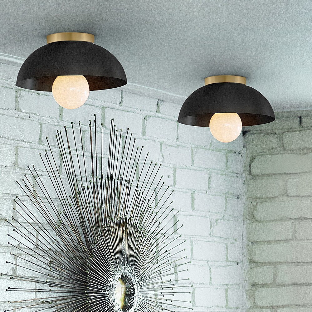 Stu Flush Mount Ceiling Light by Lark shown in a room setting