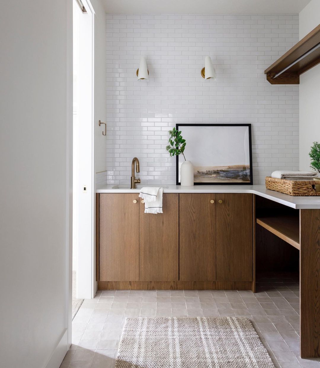 Tresa Single Wall Sconce by Visual Comfort in a styled interior