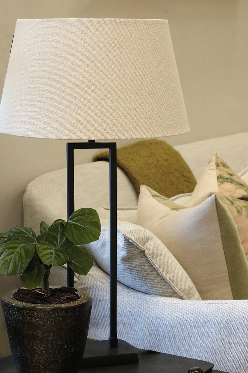 Tribeca Table Lamp Base in a styled interior