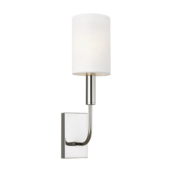 Brianna Single Wall Sconce by Visual Comfort in Polished Nickel