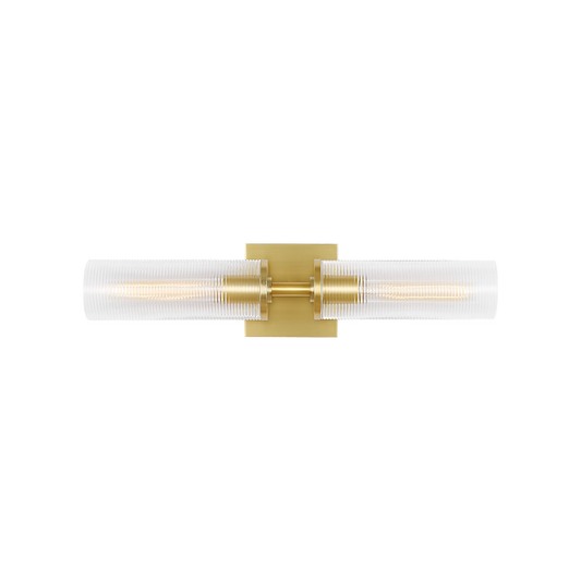 Sarita Double Wall Light by Visual Comfort in a styled interior