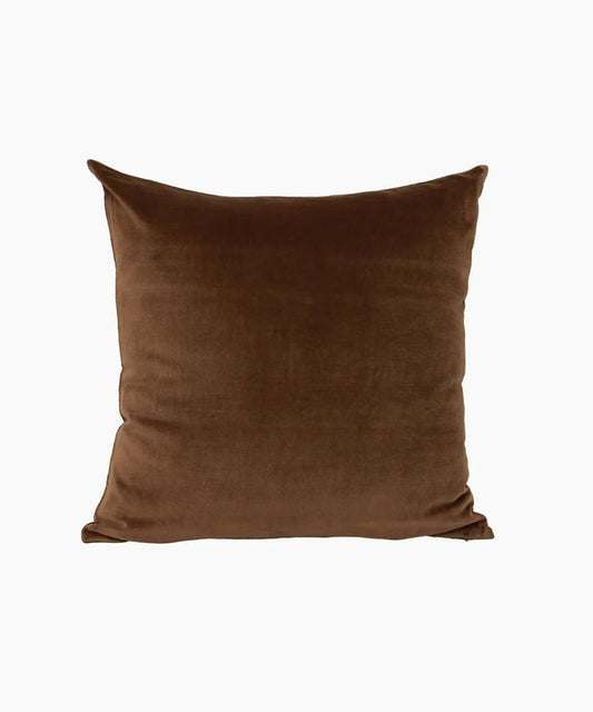 Velvet Cushion Square - Brown