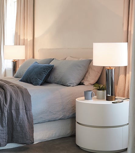 LED Globe Light Bulb - E27 G125 7.6W Opal Dimmable in a styled interior