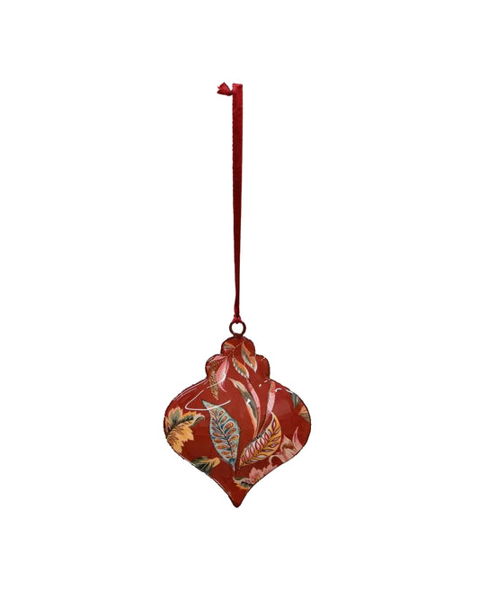 Enamel Christmas Decoration Hanging - Floral Onion